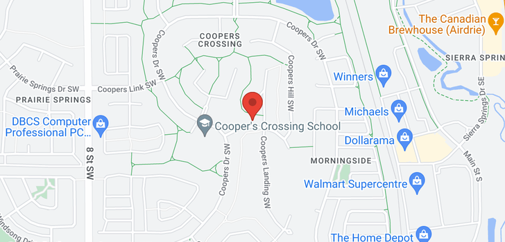 map of 616 COOPERS  Crescent SW